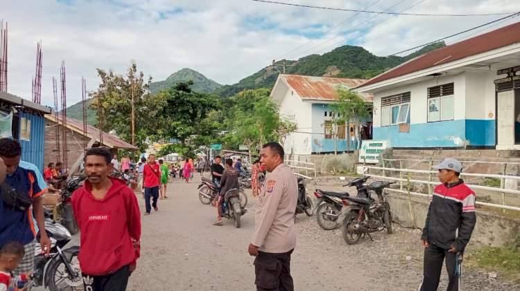 Polsek Pantar Lakukan Patroli dan Himbauan di Pasar Tradisional Bakalang