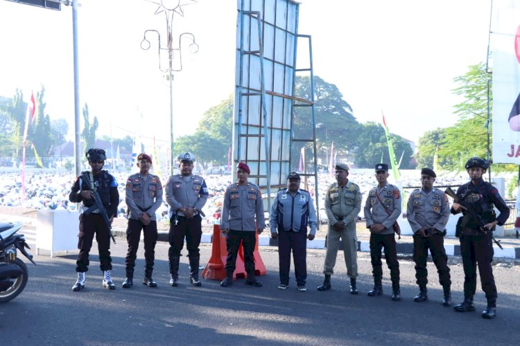 Polres Alor Terjunkan Personel Amankan Pelaksanaan Sholat Idul Adha 1445 H