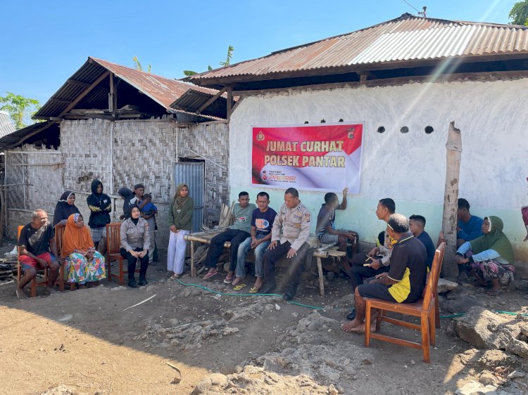 Jumat Curhat di Desa Baolang, Warga Sampaikan Aspirasi Langsung kepada Kapolsek Pantar