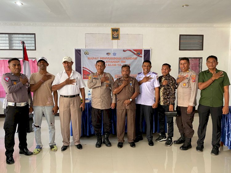 Polres Alor Gelar Rapat Penyusunan Standar Pelayanan Publik Tahun 2024