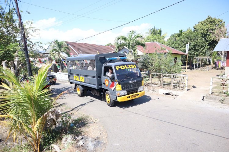 Polres Alor Gelar Patroli Cipta Kondisi Tahap Pendaftaran Calon Kepala Daerah