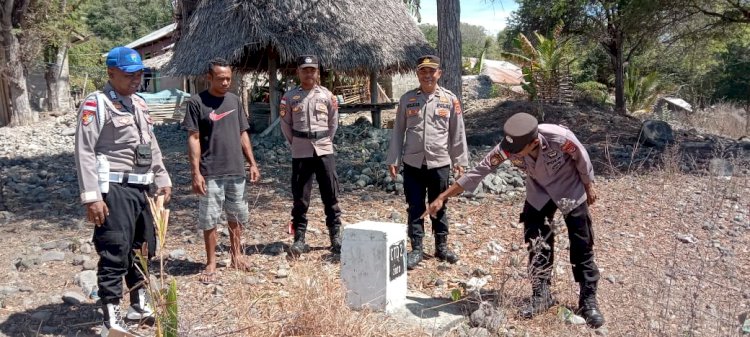 Polsek Alor Timur Lakukan Patroli dan Sambang di Perbatasan Laut NKRI-RDTL, Bahas Kamtibmas dengan Ketua RT Kolana Utara