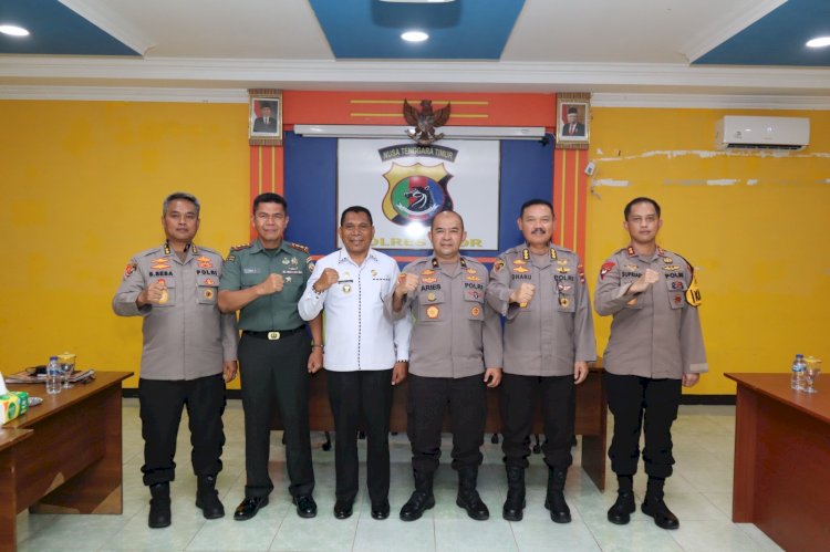 Kunjungan Karofaskon Slog Polri di Polres Alor Dalam Rangka Supervisi