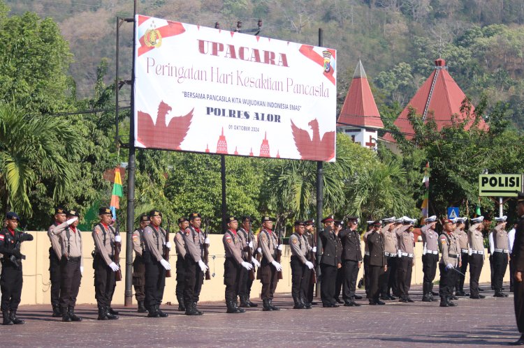 Polres Alor Gelar Upacara Peringatan Hari Kesaktian Pancasila 2024