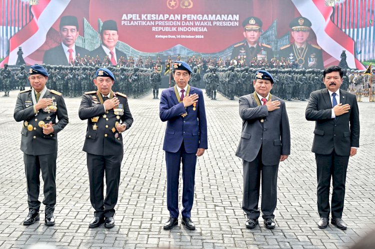 Polri Apel Gelar Pasukan Pengamanan Pelantikan Presiden RI dan Wakil Presiden RI