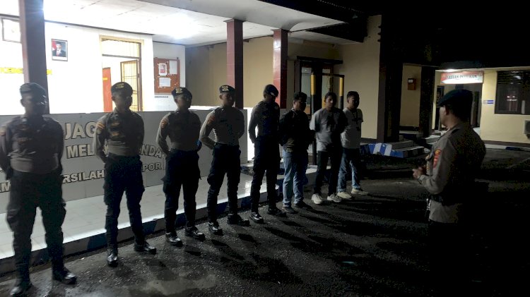 SPKT Polres Alor Gelar Patroli Rutin dan Berikan Himbauan Kamtibmas