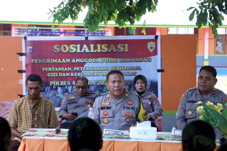 Polres Alor Gelar Sosialisasi Penerimaan Bakomsus Polri di SMK Negeri Bukapiting