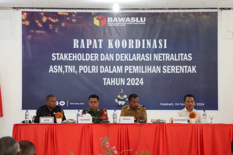 ASN, TNI dan POLRI Kabupaten Alor Deklarasikan Komitmen Netralitas di Pemilukada 2024