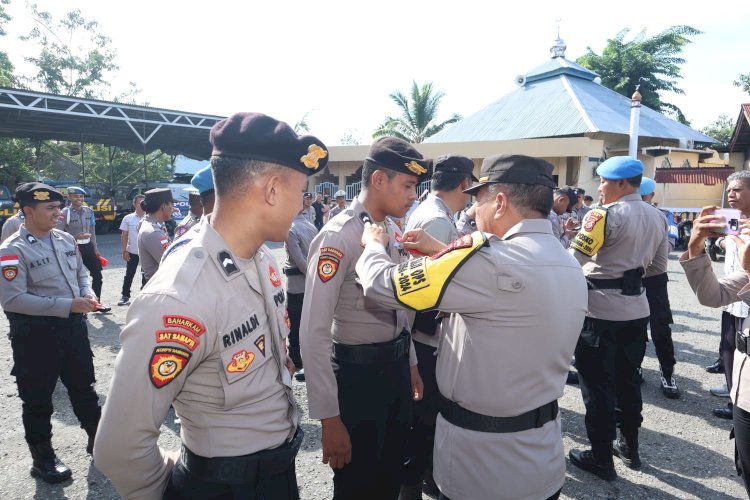 Polres Alor Tertibkan Penggunaan Brevet Personilnya