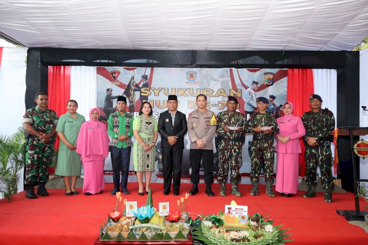 Kapolres Alor Hadiri Syukuran HUT ke-79 Korps Brimob dengan Tema