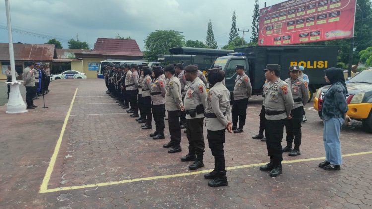 Pasca Pencoblosan, Polres Alor Bersama Brimob Kompi 4 Yon A Polda NTT Gelar Patroli Cipta Kondisi