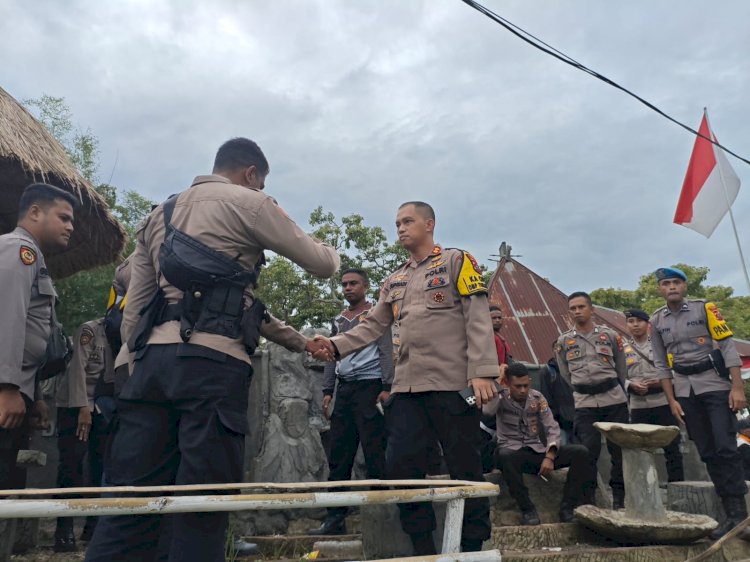 Kapolres Alor Pimpin Pengamanan PSU di Mataru Barat