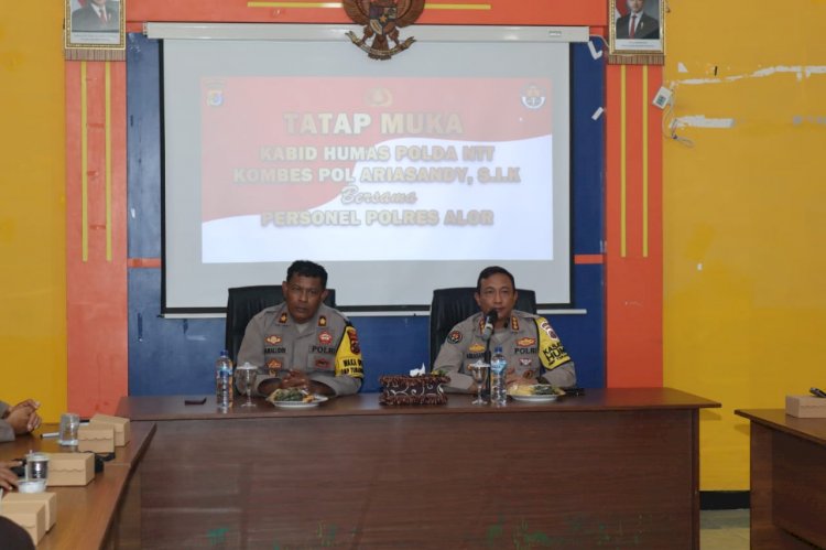 Supervisi di Polres Alor, Kabidhumas Polda NTT: Setiap Anggota Polri Cerminan Citra Kepolisian