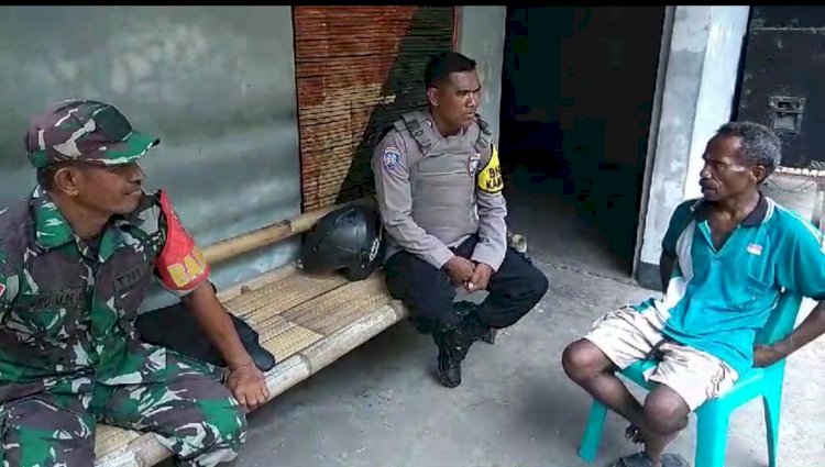 Patroli Dialogis Bhabinkamtibmas dan Babinsa Welai Barat Jaga Kamtibmas Jelang Natal Dan Tahun Baru