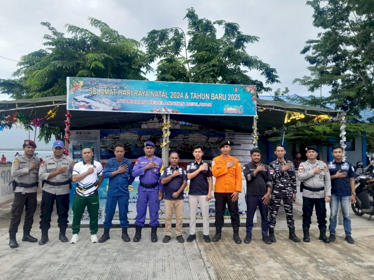 Polres Alor Bersama Instansi Terkait Laksanakan Pengamanan Pelabuhan Laut Jelang Natal 2024 dan Tahun Baru 2025