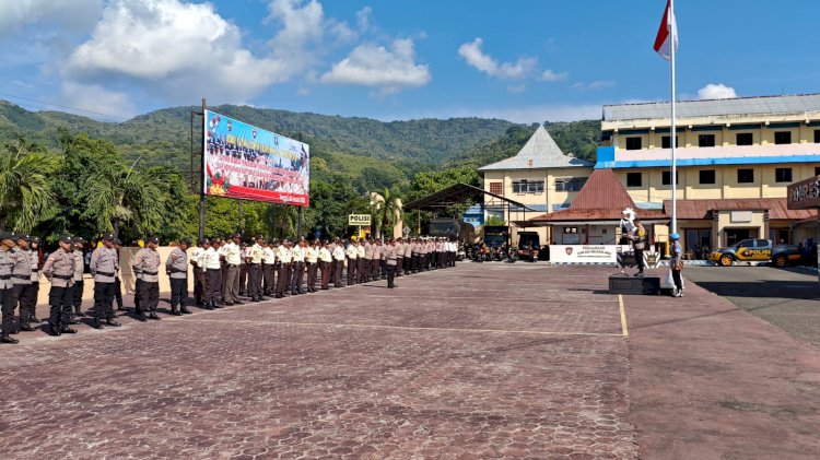 Polres Alor Gelar Upacara HUT Satpam ke-44, Satpam Siap Wujudkan Indonesia Emas