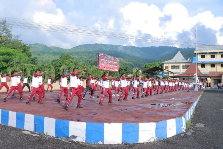 Asah Keterampilan, Polres Alor Gelar Latihan Beladiri Polri