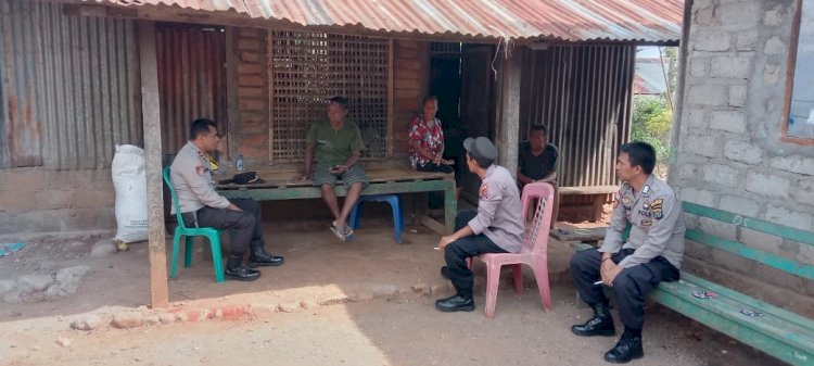 Polsek Alor Timur Gelar Patroli Dialogis dan Sambang Kamtibmas di Desa Mausamang