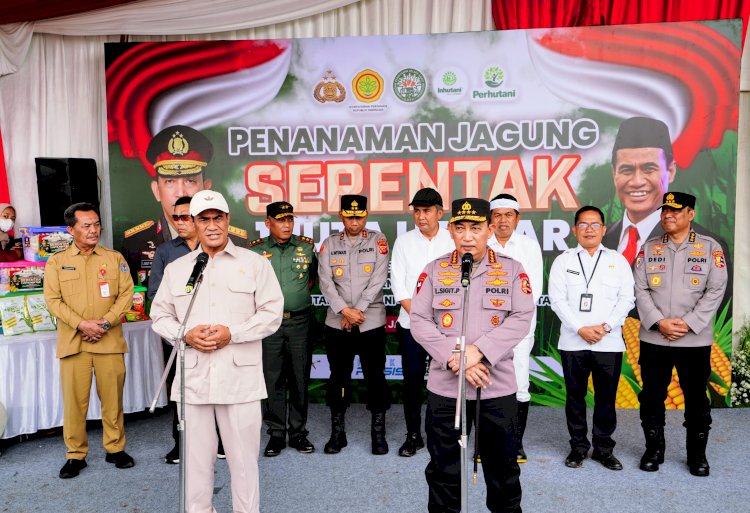 Gerakan 1 Juta Hektare Jagung: Sinergi Polri dan Kementrian Pertanian Wujudkan Swasembada Pangan 2025