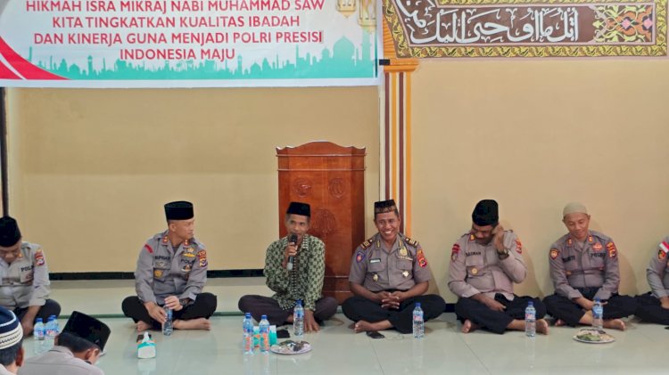 Polres Alor Peringati Isra Mi'raj 1446 H Dengan Semangat Polri Presisi