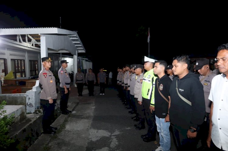 Kapolres Alor Pimpin Pengamanan Rapat Pleno Terbuka Penetapan Bupati dan Wakil Bupati Terpilih Kabupaten Alor