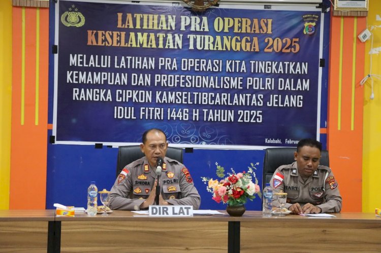 Polres Alor Gelar Latihan Pra Operasi Keselamatan Turangga 2025