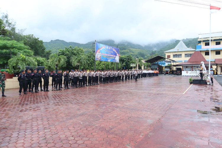 Apel Gelar Pasukan Operasi Keselamatan Turangga 2025 di Polres Alor