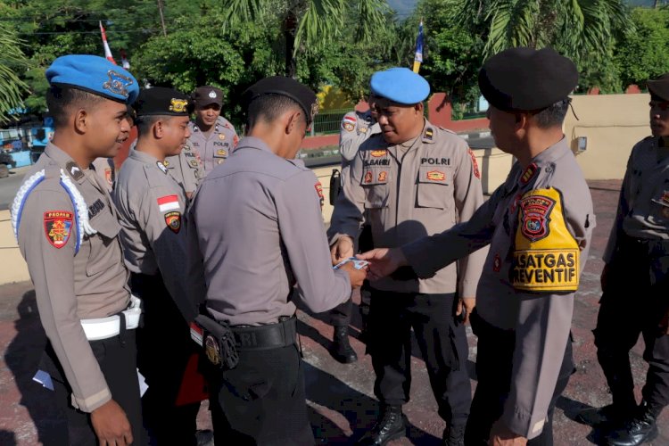 Propam Polres Alor Gelar Operasi Gaktibplin, Tekankan Pentingnya Kedisiplinan Personel