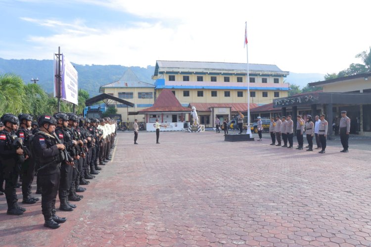 Polres Alor Gelar Upacara Penutupan Kualifikasi Gada Pratama Satpam Gelombang VII