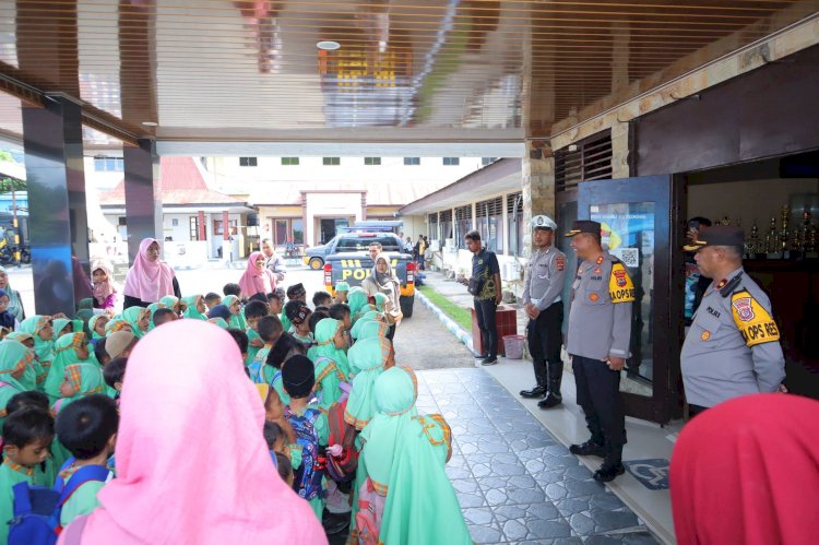 Polres Alor Terima Kunjungan Edukatif Paud Harapan Bunda Wetabua