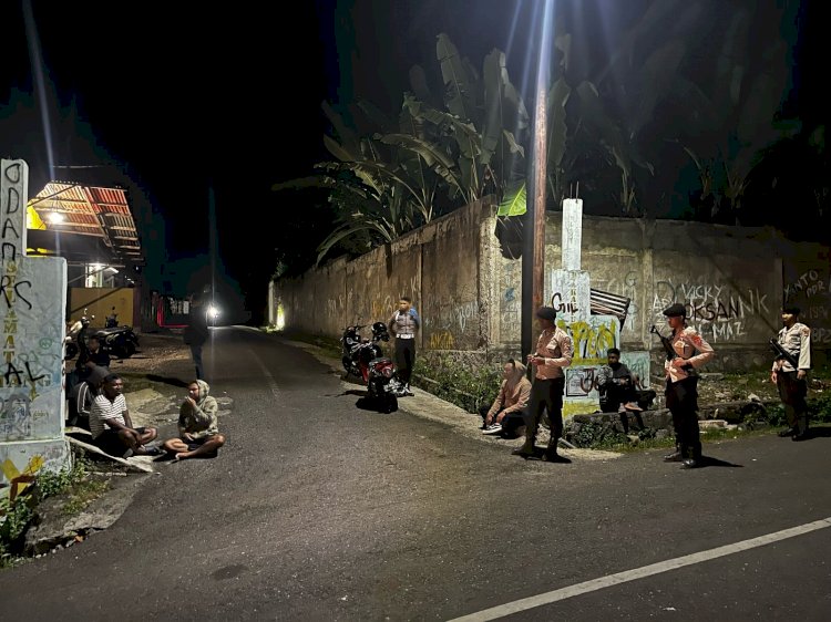 Polres Alor Laksanakan Patroli Malam, Antisipasi Potensi Gangguan Kamtibmas di Wilayah Hukum