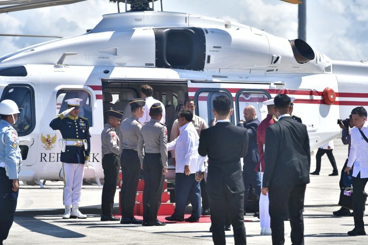 Helikopter AW 189 Polri Melaksanakan Pelayanan Penerbangan Kepresidenan untuk Presiden RI dan Presiden Perancis dengan Sukses