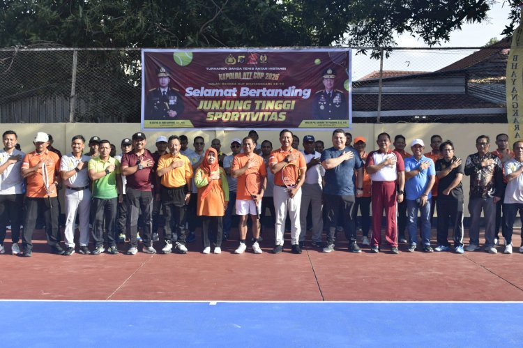 HUT Bhayangkara ke-79 Meriah dengan Turnamen Tenis Kapolda NTT Cup Antar Instansi