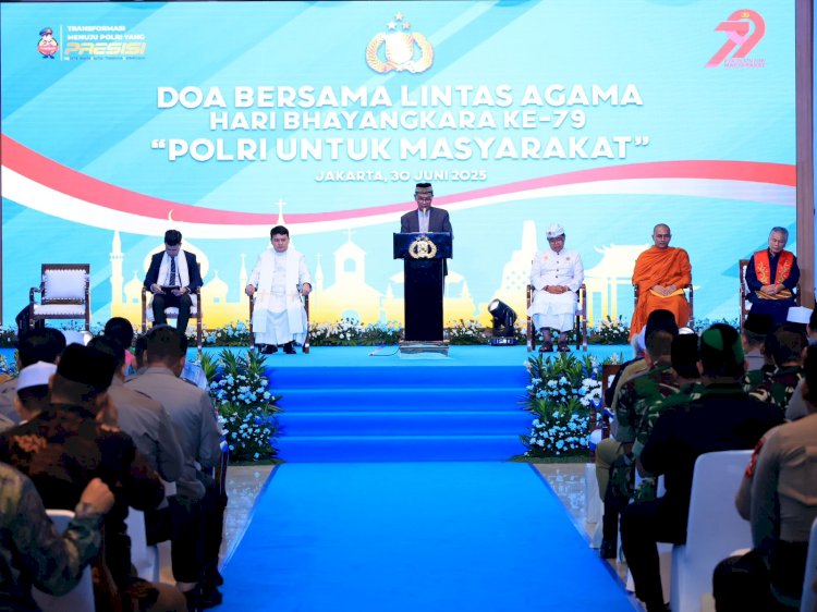 Kebersamaan dalam Doa: Polri Gelar Doa Bersama Lintas Agama Sambut Hari Bhayangkara ke-79