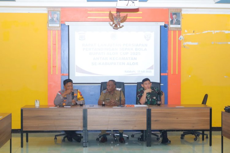 Polres Alor Gelar Rapat Persiapan Pengamanan Turnamen Bupati Cup 2025
