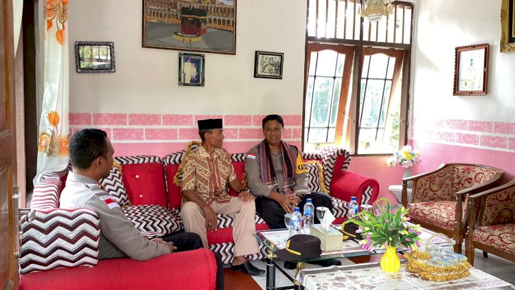 Raja Kinanggi terima silaturahmi Kapolres Alor di Moru (Alor Barat Daya)