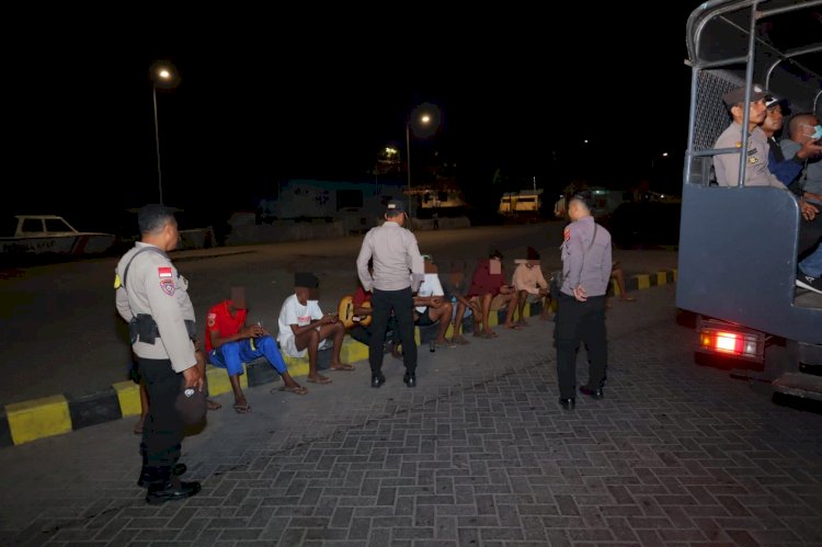 Polres Alor Gelar Patroli KRYD di Teluk Mutiara, Sasar Premanisme dan Konsumsi Miras