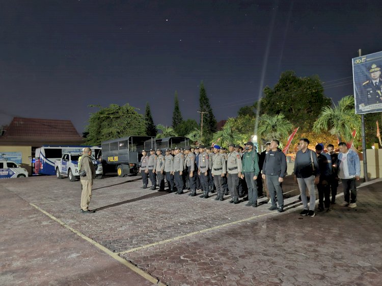 Jaga Keamanan Teluk Mutiara, Polres Alor Gelar Patroli KRYD Malam hingga Dini Hari