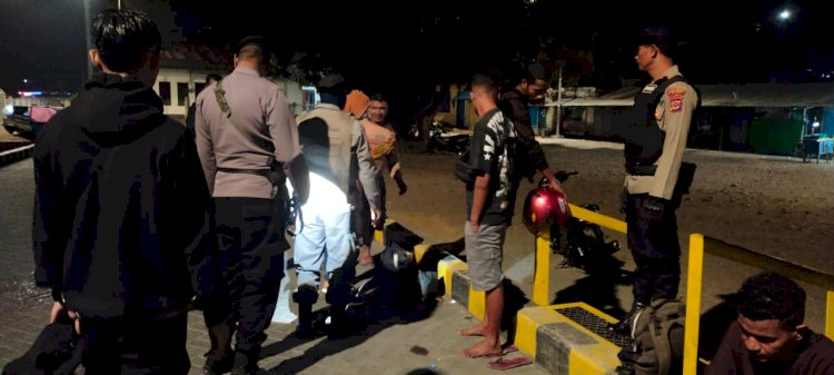 Malam Hingga Dini Hari, Polres Alor Intensifkan Patroli KRYD di Teluk Mutiara
