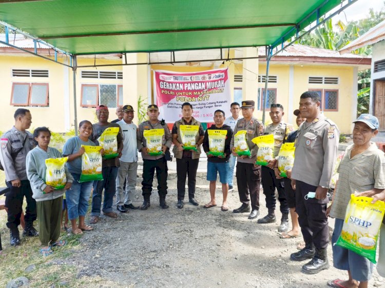 Polres Alor Gelar Gerakan Pangan Murah, Sediakan 4 Ton Beras Harga Terjangkau untuk Warga
