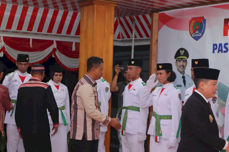 Kapolres Alor Hadiri Pengukuhan Calon Paskibraka Kabupaten Alor Tahun 2025