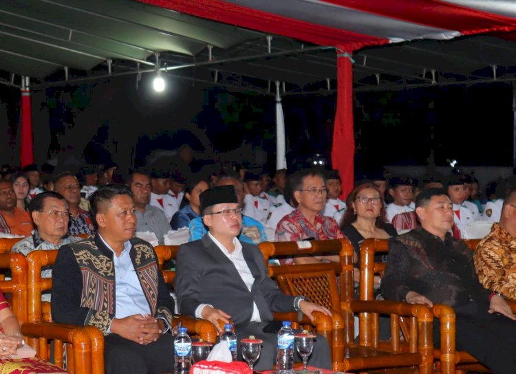 Kapolres Alor Hadiri Malam Tos Kenegaraan HUT RI ke-80 Tingkat Kabupaten Alor