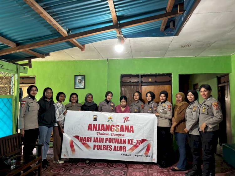 Polwan Polres Alor Gelar Anjangsana Sambut HUT Polwan ke-77
