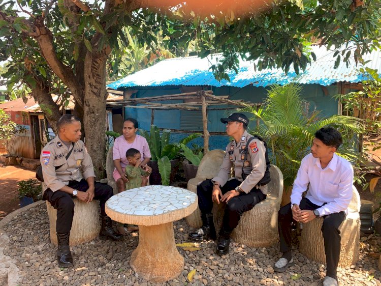 Binmas Polres Alor Sambangi Tokoh Agama GBPA Tunas Daud Tombang, Sampaikan Pesan Kamtibmas