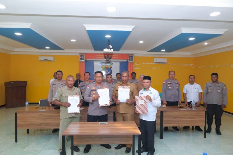 Dukung Pembentukan Karakter Pelajar, Polres Alor dan Instansi Pendidikan Sepakati MoU Apel Sekolah