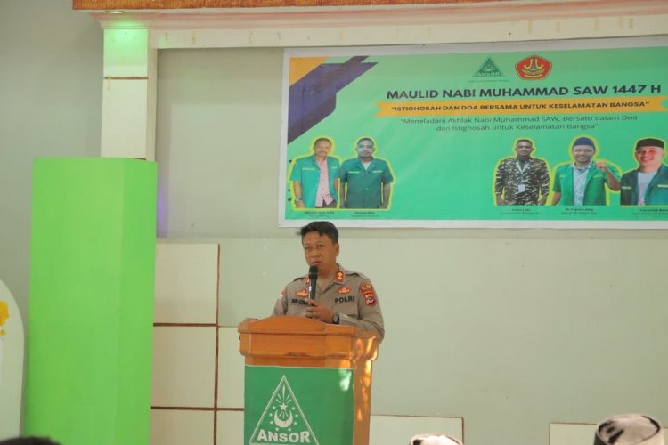 Doa Bersama untuk Keselamatan Bangsa, Kapolres Alor Hadiri Maulid Nabi di MTs Negeri Kalabahi