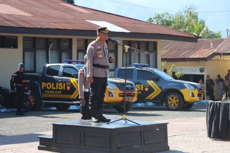 UPACARA SERAH TERIMA JABATAN KAPOLSEK ALOR BARAT DAYA
