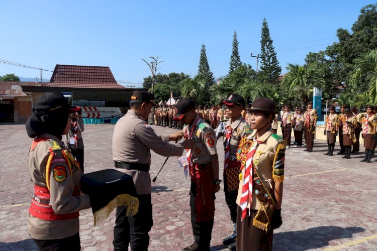 Dengan Semangat Pramuka, Kapolres Alor Buka LKBB Kapolres Cup VII Tahun 2025 di Mapolres Alor