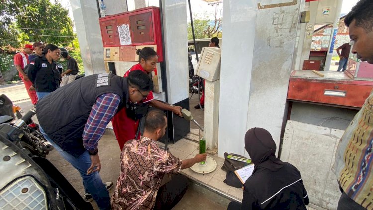 Polres Alor Laksanakan Pengawasan dan Pengukuran Takaran BBM di Sejumlah SPBU Wilayah Kabupaten Alor