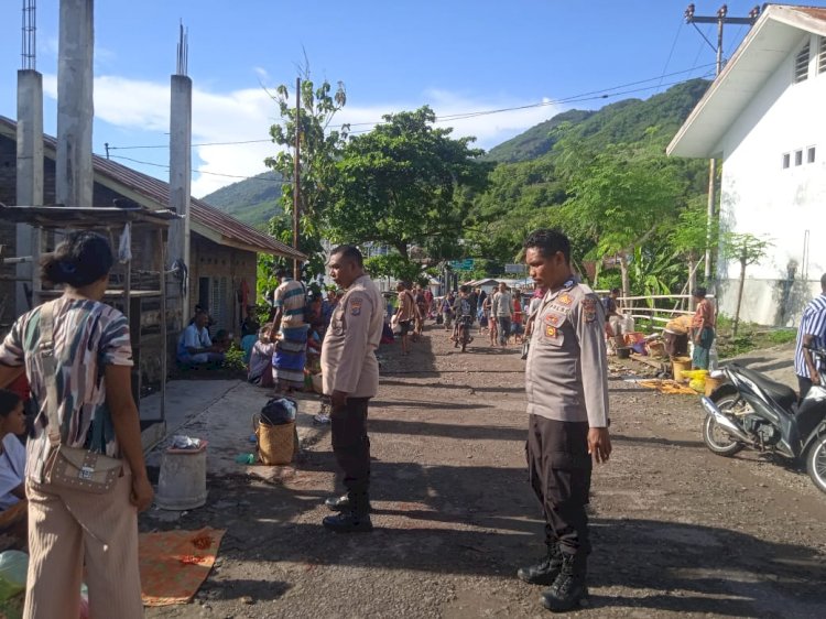 Polsubsektor Bakalang Gelar Patroli dan Pengamanan Pasar Tradisional Bakalang